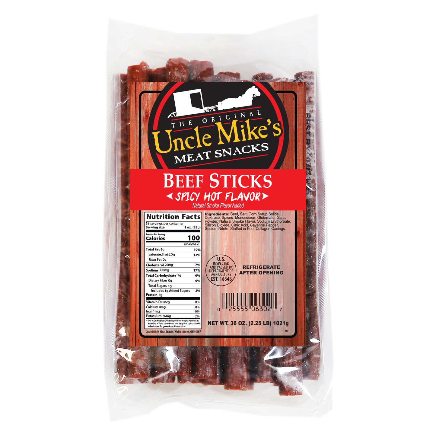 Spicy Hot Beef Sticks- UM
