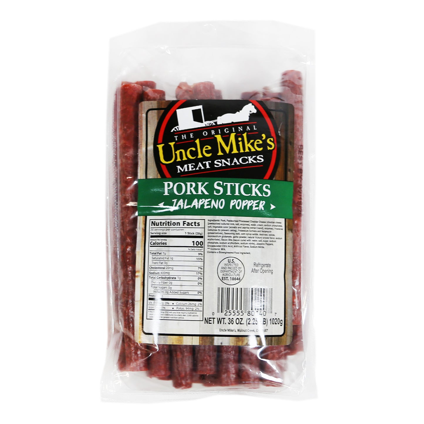 UM Pork Sticks - Jalapeño Popper