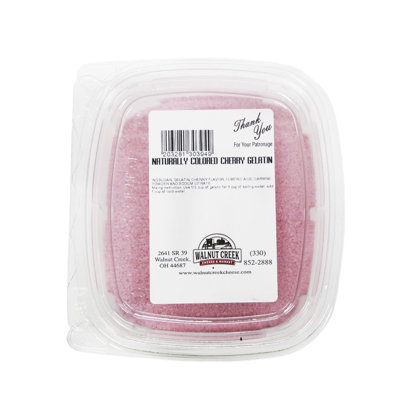 Naturally Colored Gelatin - Cherry