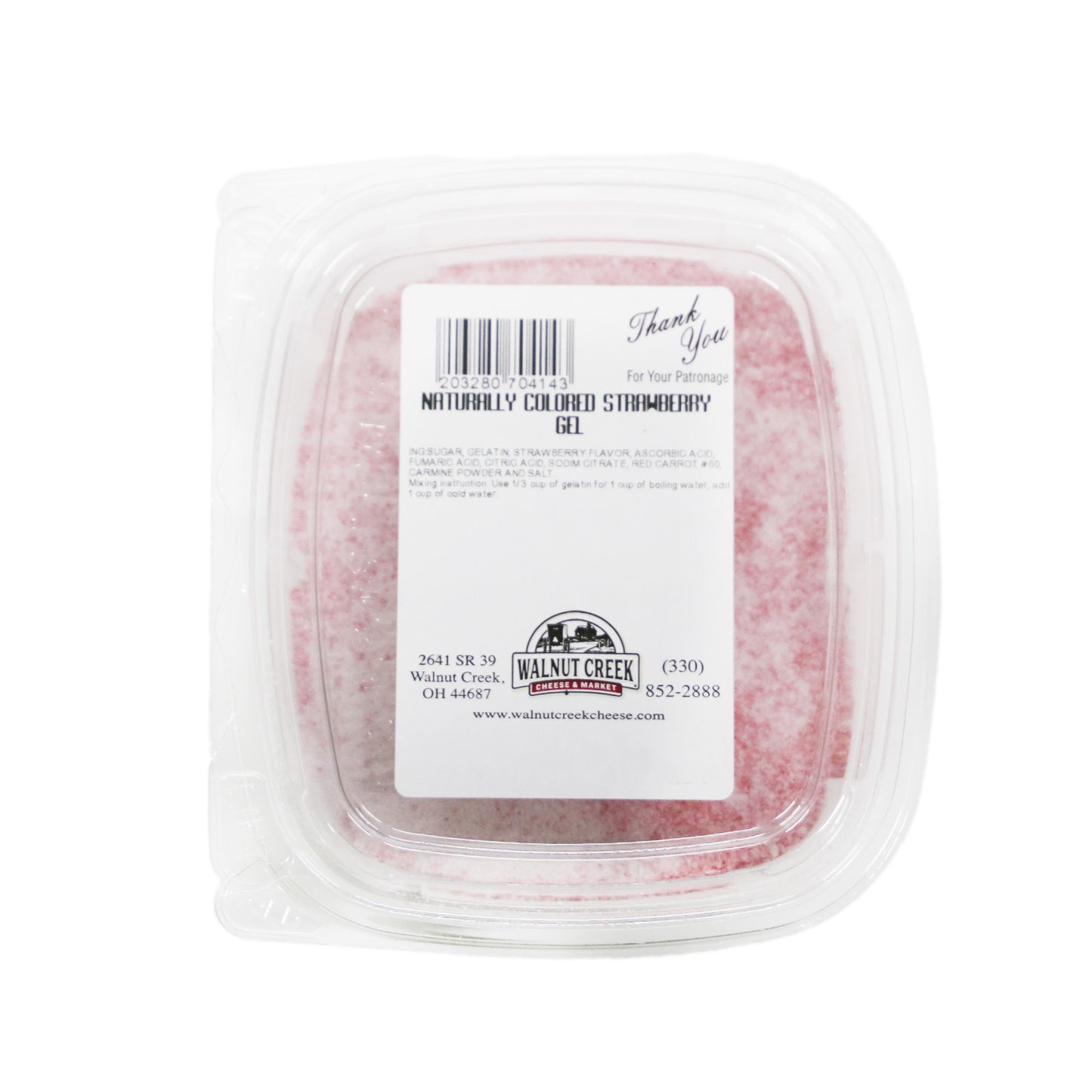 Naturally Colored Gelatin - Strawberry