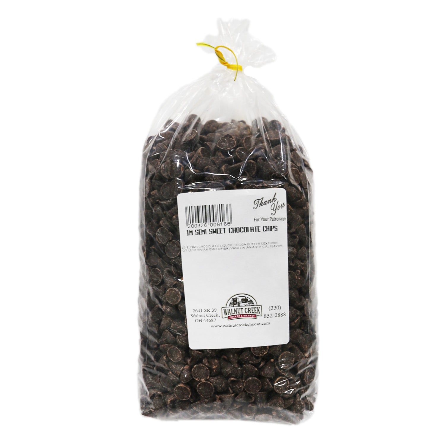 Baking Chips - Chocolate Chips Semi Sweet 1M – Walnut Creek Cheese