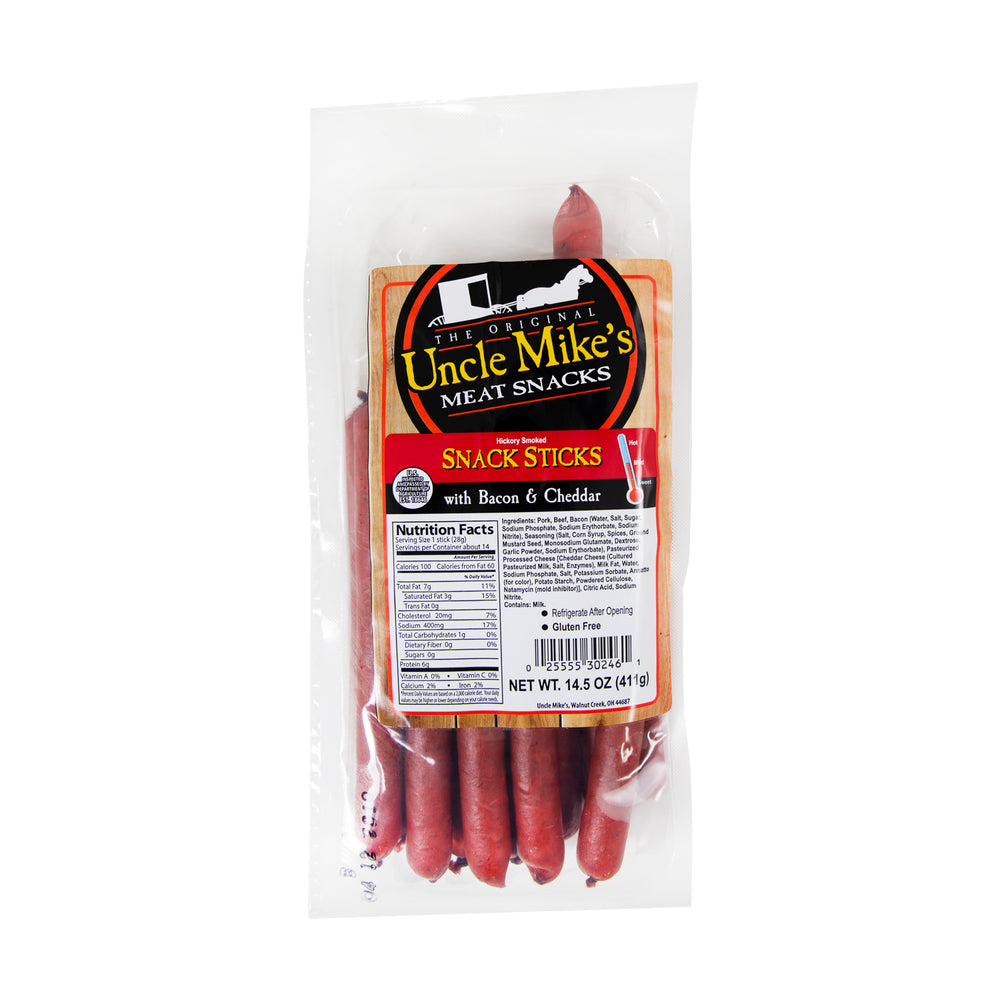 Bacon & Cheddar Snack Sticks - UM