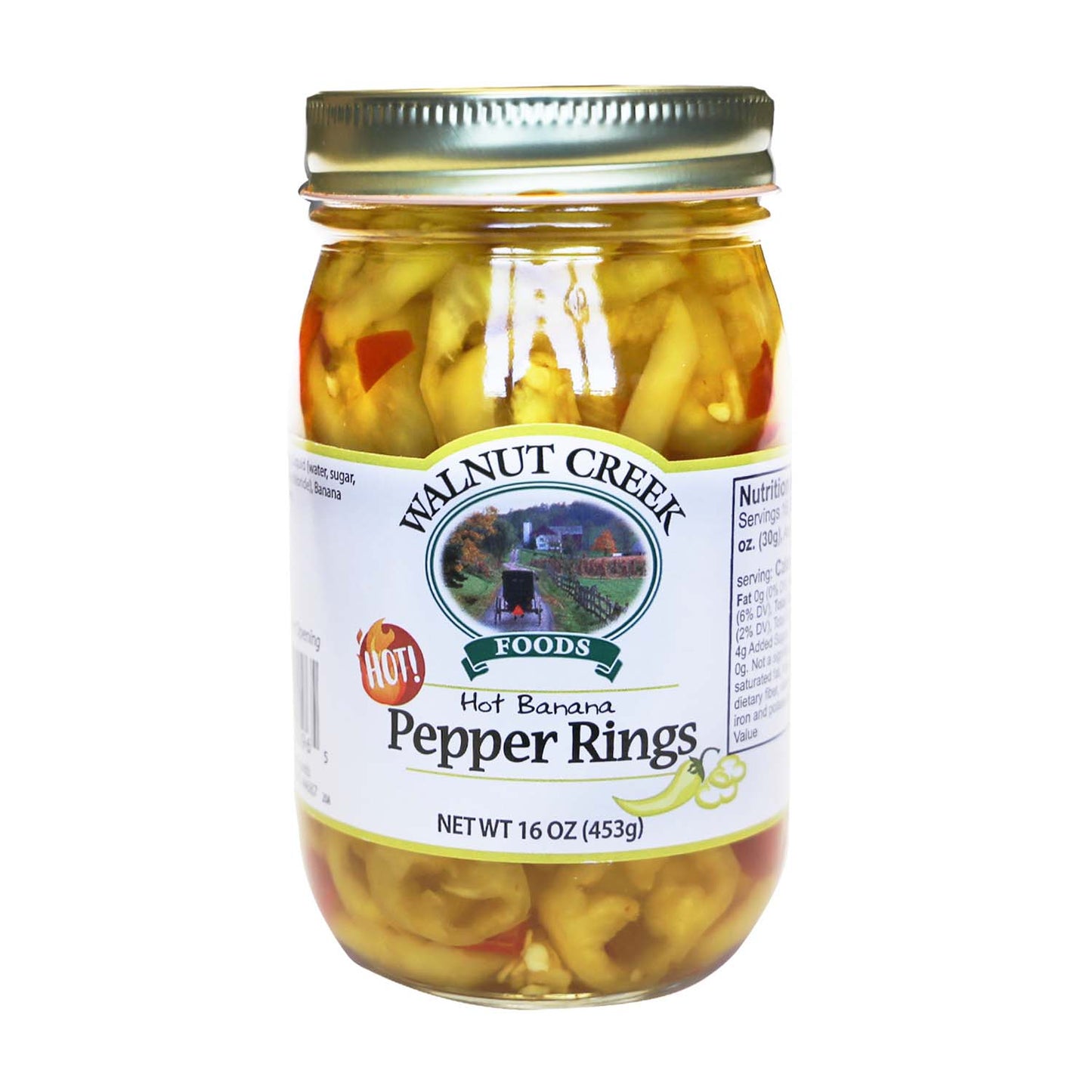 Banana Pepper Rings - Hot