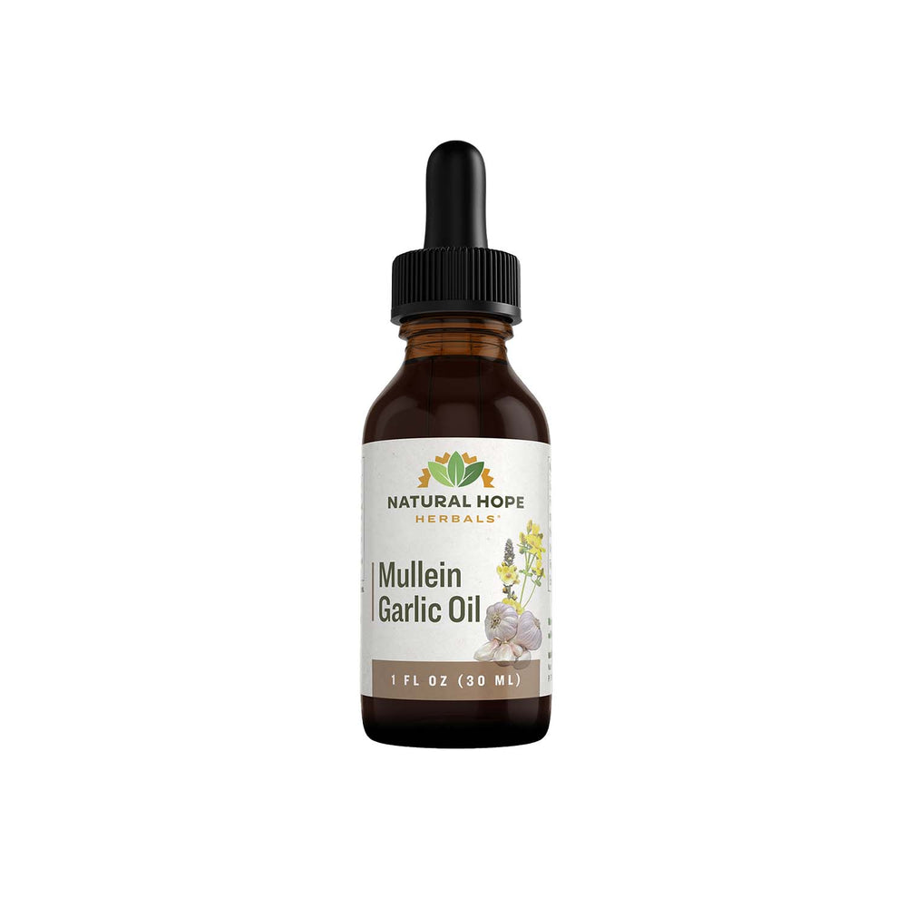 Natural Hope Herbals - Mullein Garlic Oil 1 oz