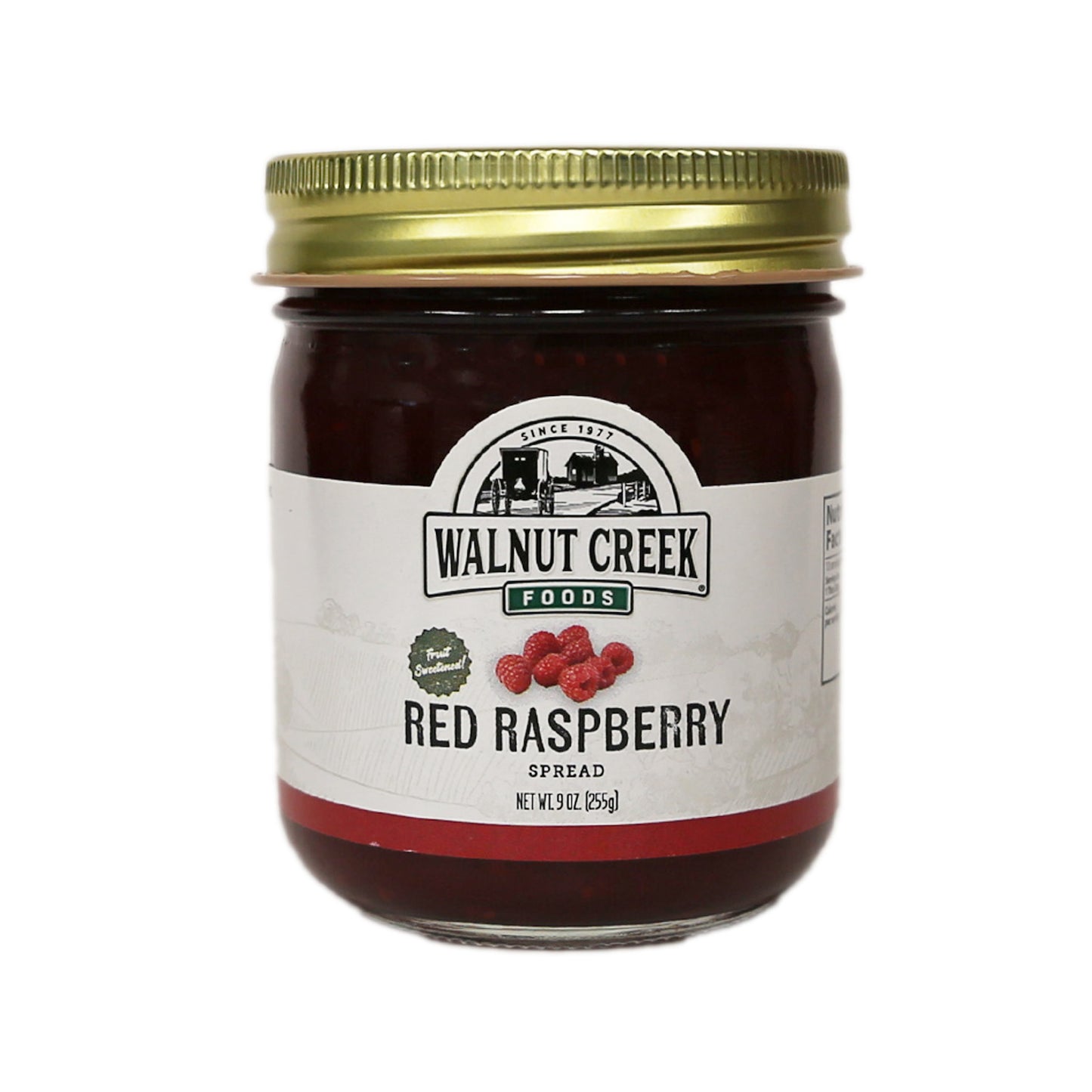 Red Raspberry Spread - Fruit Sweetened