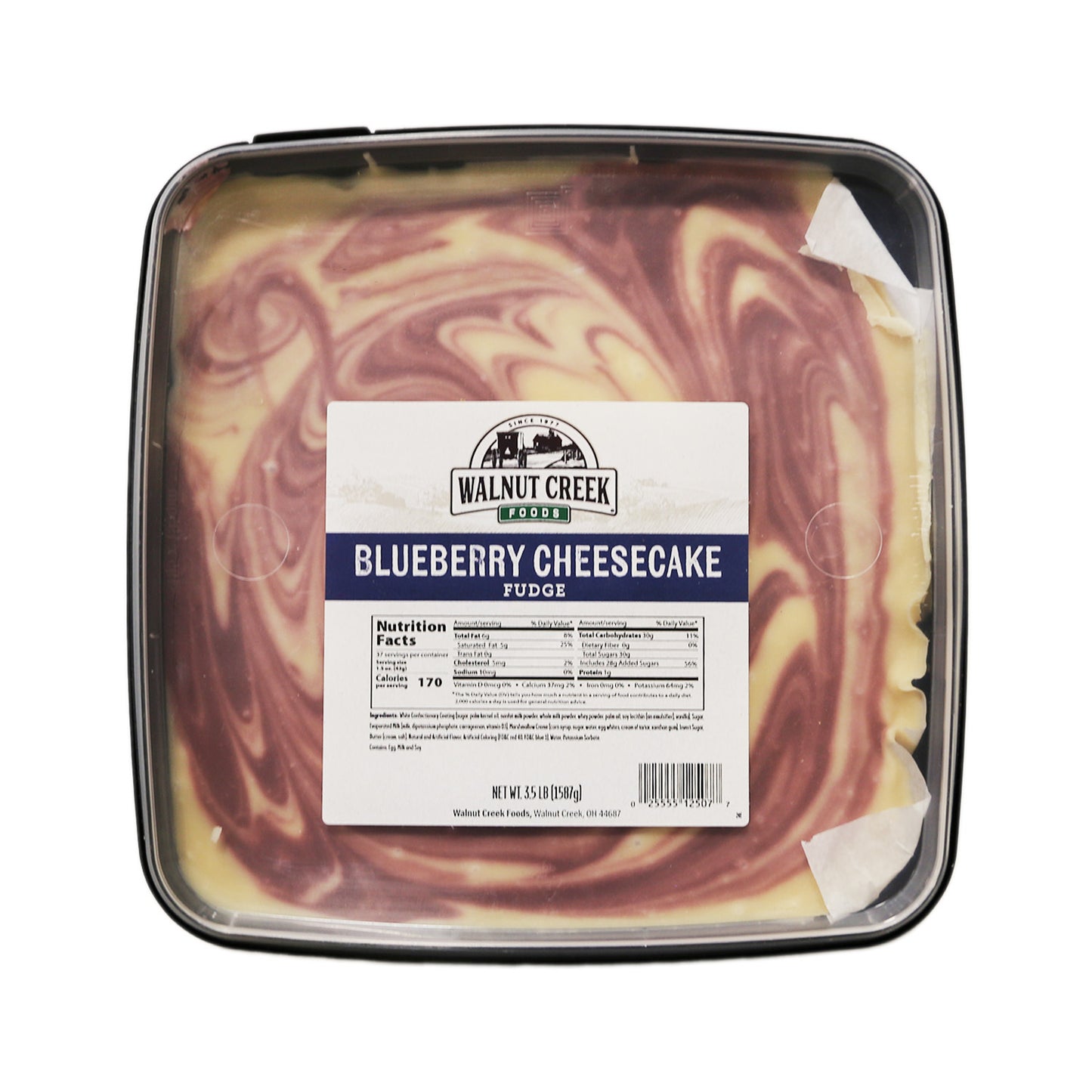 Fudge Slab Blueberry Cheesecake