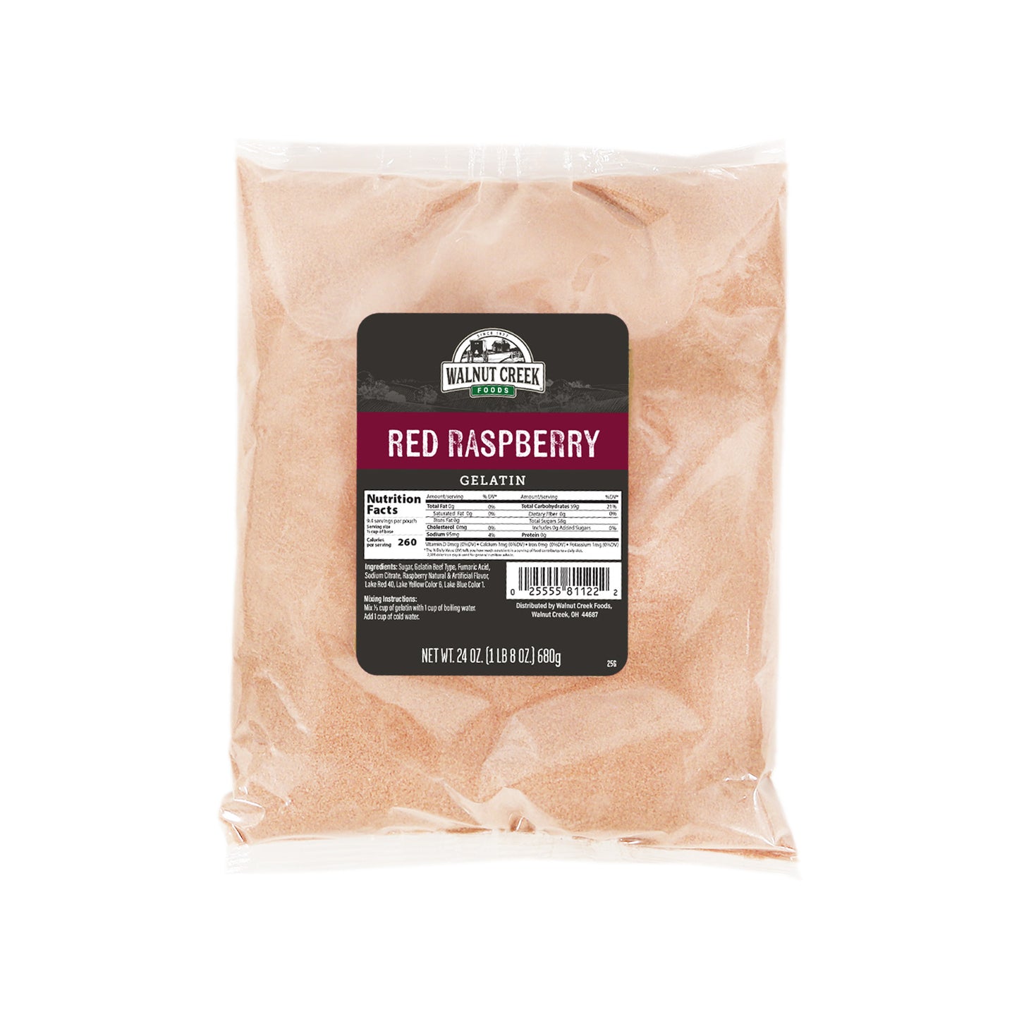 Gelatin - Red Raspberry