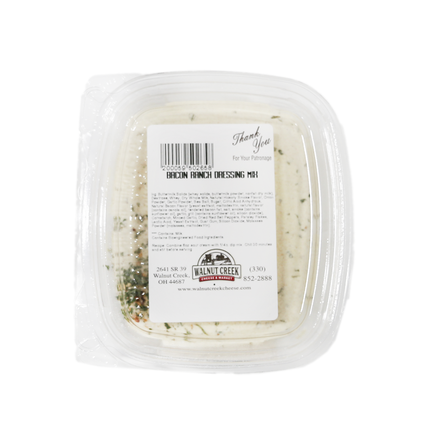 Dip Mix - Natural Bacon Ranch Dressing
