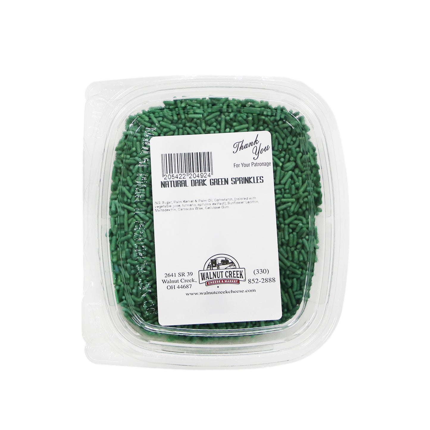 Natural Colored Sprinkles - Dark Green