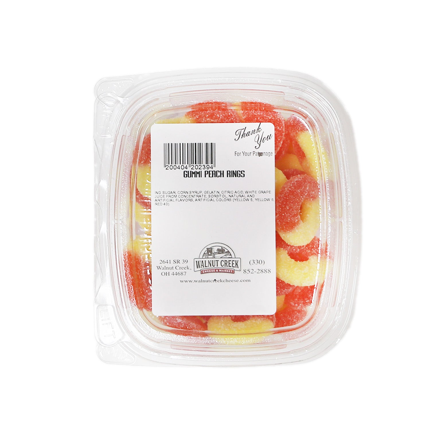 Gummi Peach Rings – Walnut Creek Cheese & Market