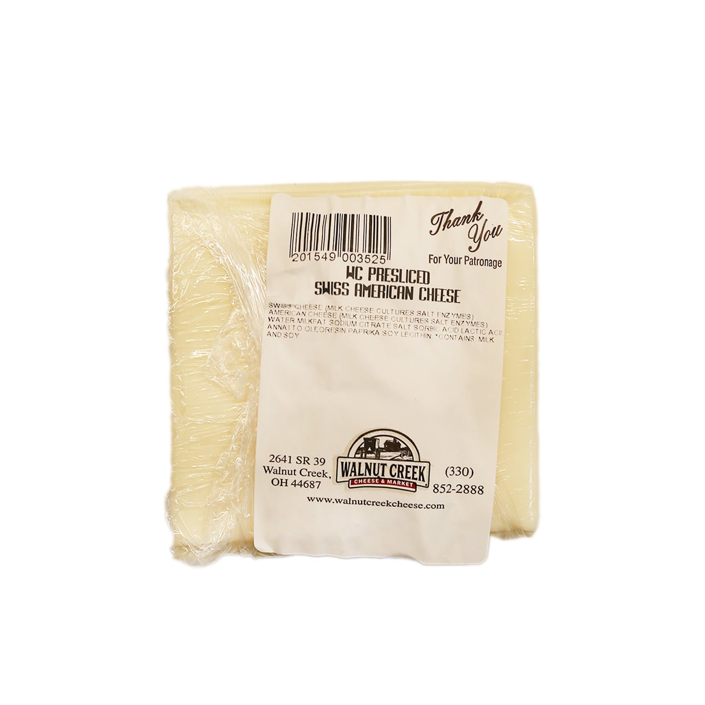 Swiss American Cheese - Presliced