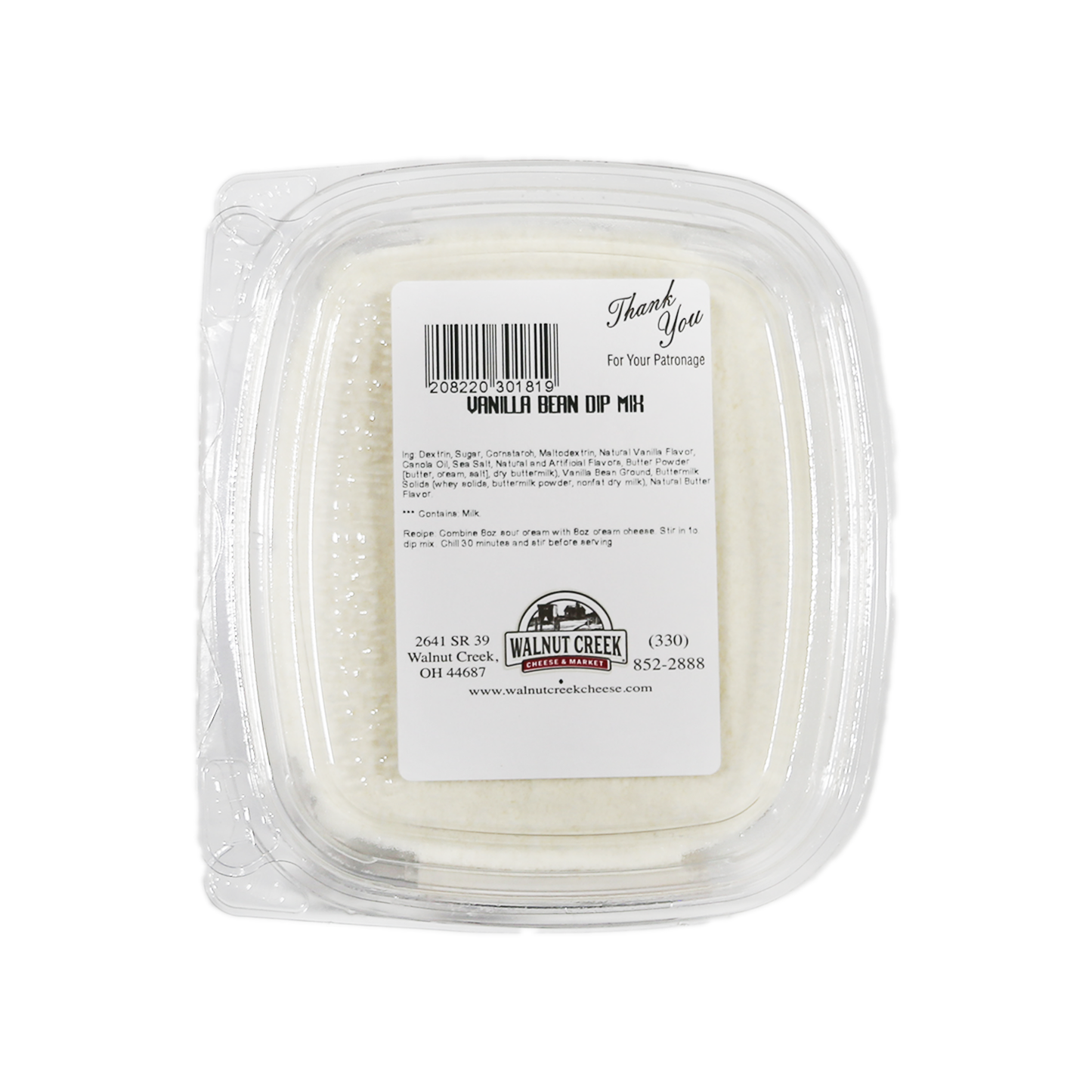 Dip Mix - Natural Vanilla Bean