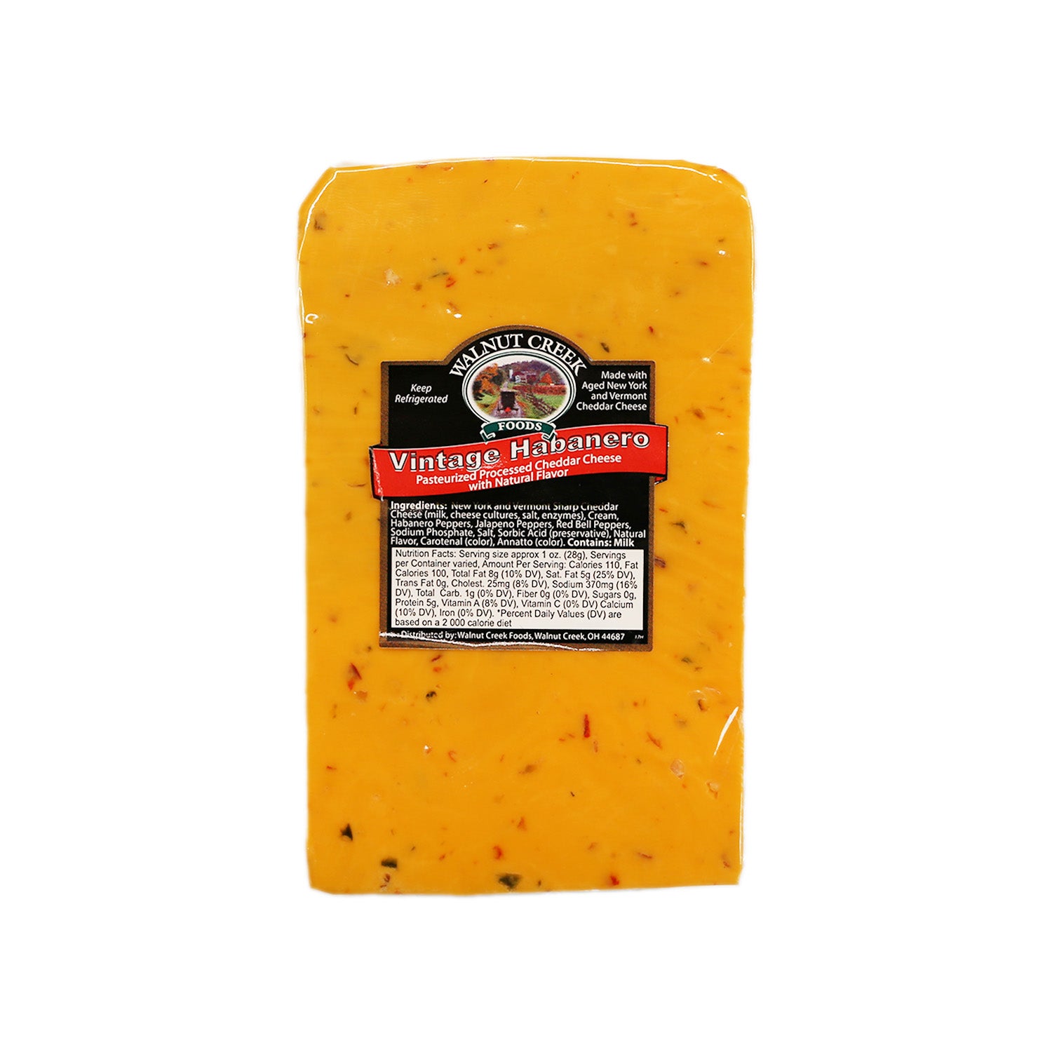 Cheddar Cheese - Vintage Habanero – Walnut Creek Cheese & Market