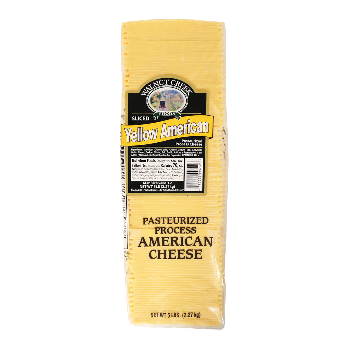 American Cheese Yellow Presliced Walnut Creek Cheese & Market