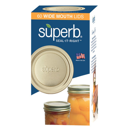 Wide Mouth Canning Jar Lids - Made in the USA