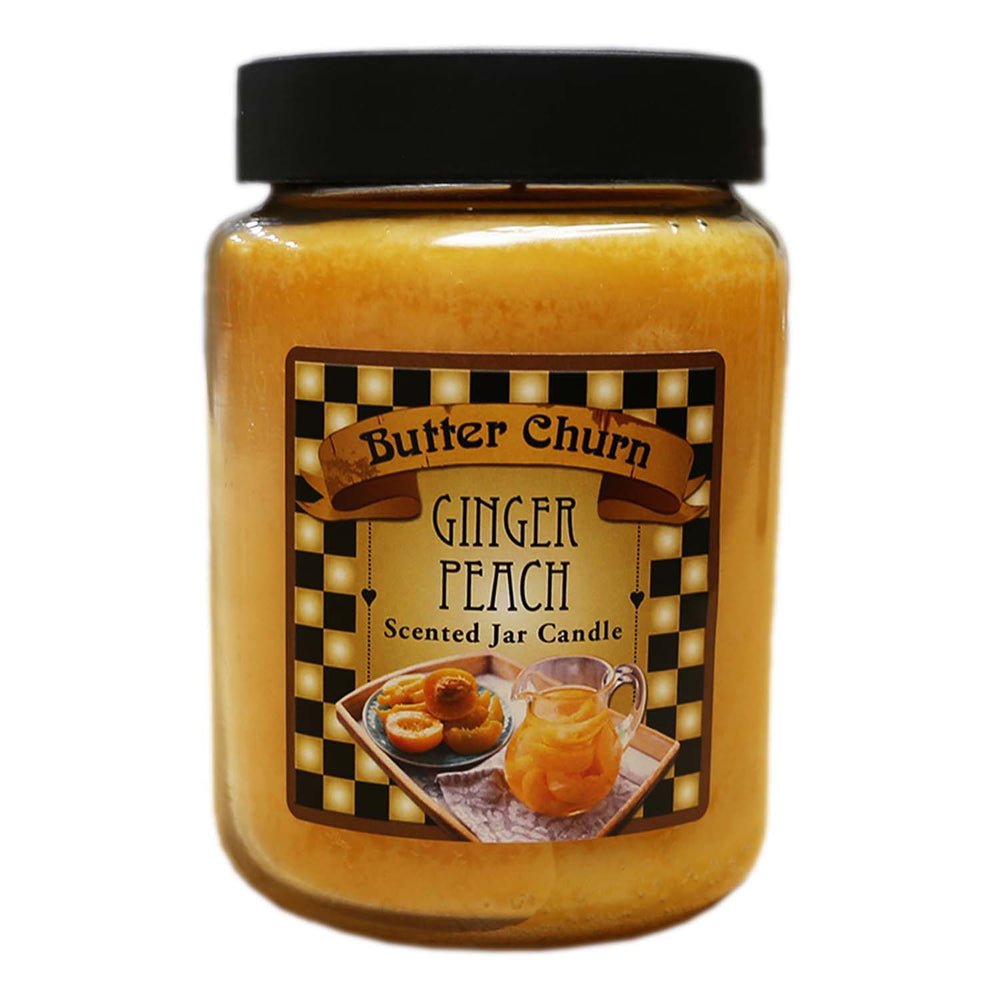 Butter Churn Candle - Ginger Peach